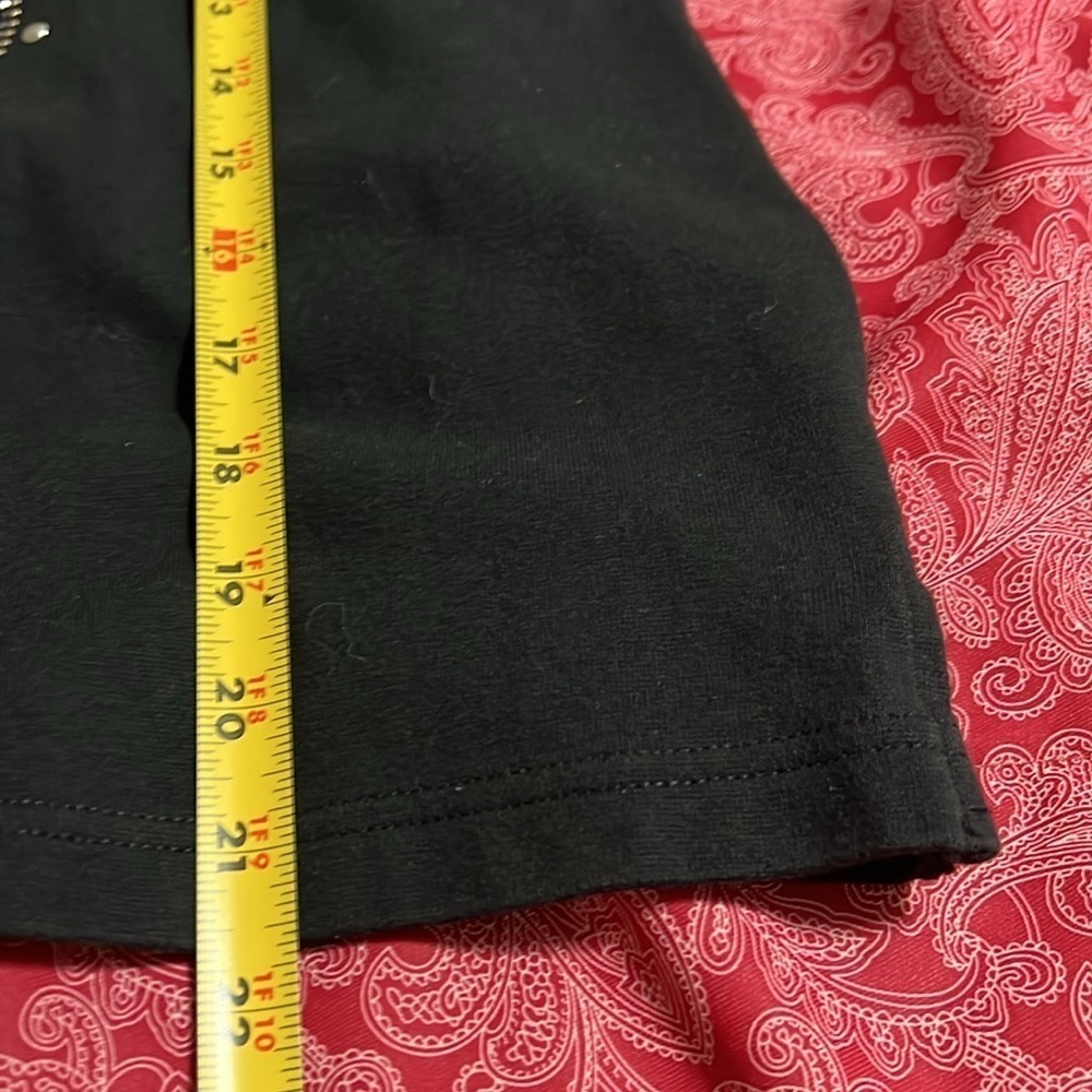 Christine Alexander, Large 3/4 sleeve, Black Top with Bling - Picture 6 of 6